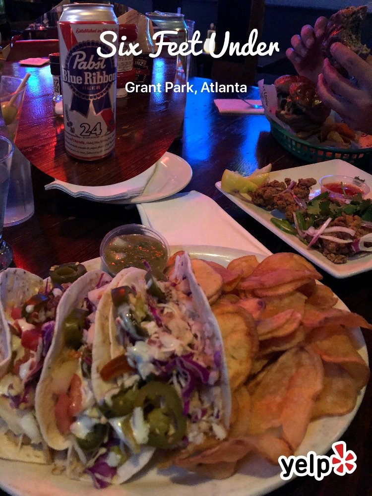 Shrubby's tweet photo. Finally date night🤪 (@ Six Feet Under) #Yelp #Yelfie https://t.co/JVAVxwFNaA https://t.co/8foDCBsbmm
