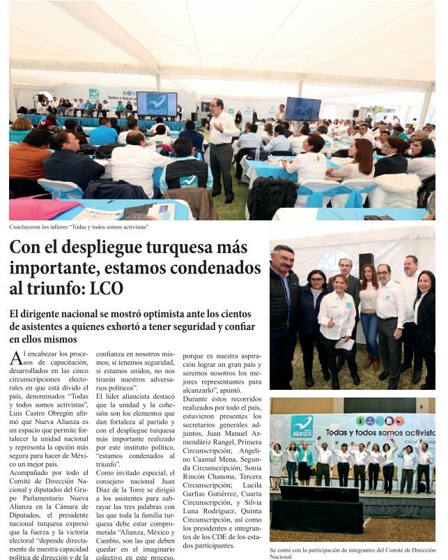 fuerza_turquesa's tweet photo. ¡Con ustedes, vamos camino al éxito! #EstamosListos 2018
#ElTurquesa https://t.co/9b6Ur46abw https://t.co/9sdkhdPYQ4
