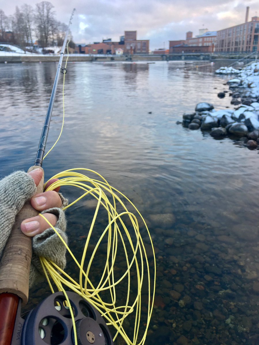 MinnaSorri's tweet photo. Tampereella perhokalastajat ja talviuimarit sulassa sovussa, sunnuntain smalltalkit rikkoo jään #perhokalastus https://t.co/6C21dhRSFW