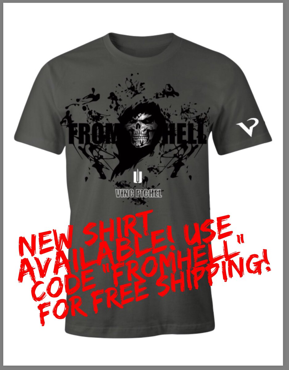 FromHellPichel's tweet photo. Supplies are very limited so don’t miss out on my newest shirt to support the cause and help me fly my coaches out to my Fight Jan 27th #FromHellPichel #TheUnionDesigns #20Days #SavagePatchKid #UFCFightNight #UFC https://t.co/TodxVk7wdy
