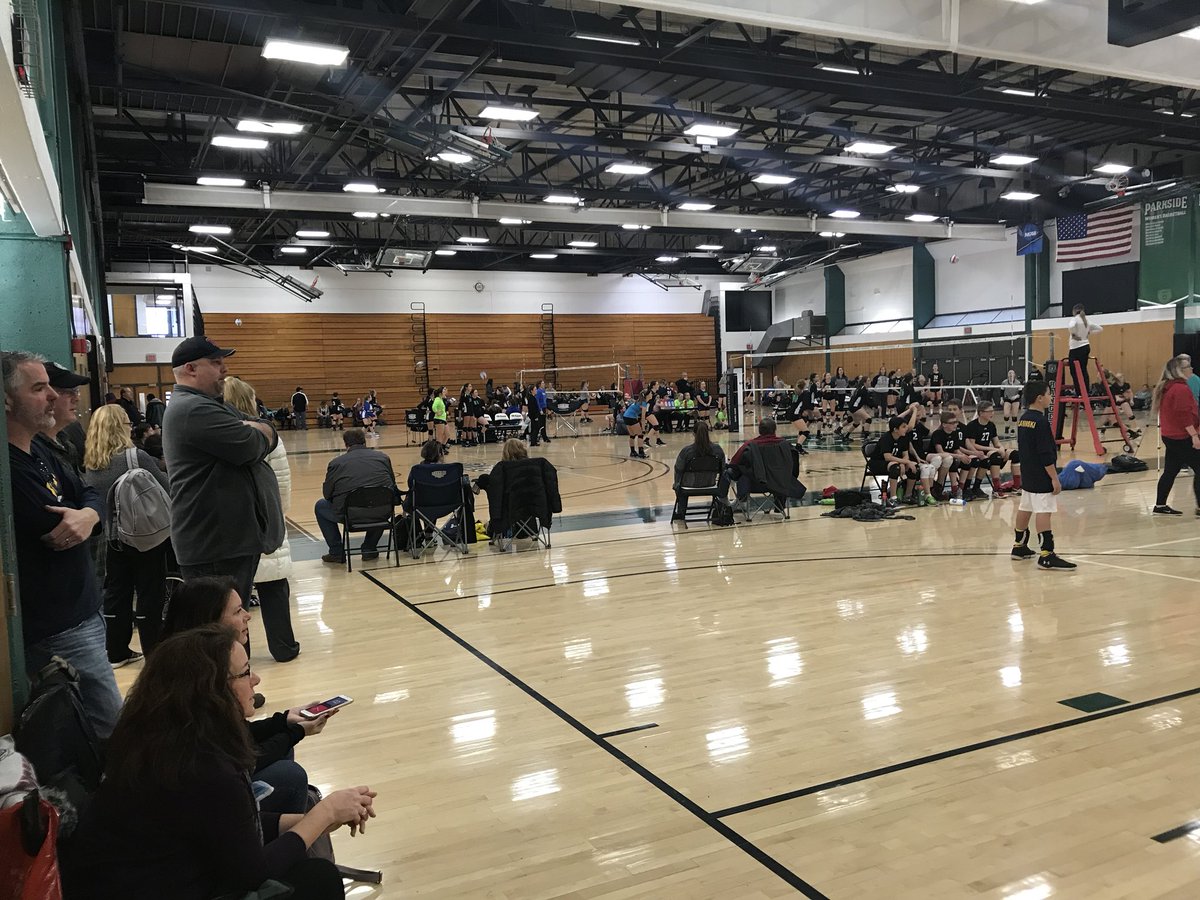 AndrewGavinAD's tweet photo. More than 750 athletes and spectators at the @uwparkside SAC today for a youth volleyball tournament! Thanks to our @UWParksideVB players for their hard work! #RangerIMPACT #CommitmentToCommunity https://t.co/f2VcHTJXVy