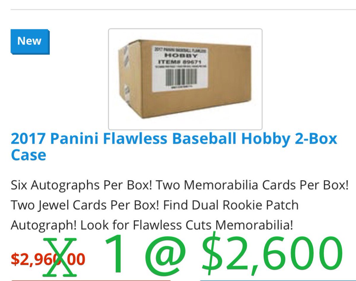 actionboxbreaks's tweet image. SALE! 2017 #FlawlessBaseball Sealed 2 box Case! 1 left @ $2,600!! Who wants it?! #flawless #baberuth #aaronjudge #mickeymantle