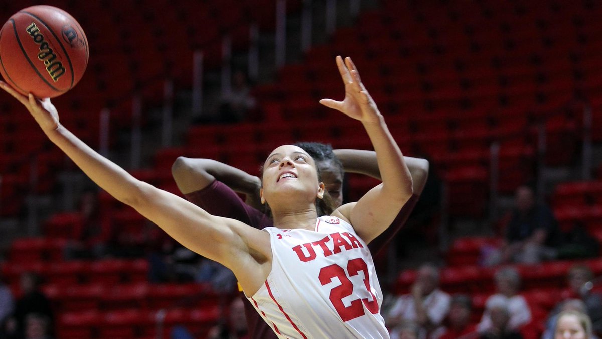 CanBallReport's tweet photo. Daneesha Provo (Dartmouth) had 22 pts,9 rebs,1 ast,1 blk in 33 mins in @UTAHWBB's 81-79 win over Washington St. #CanBall https://t.co/xvdtSarnhA