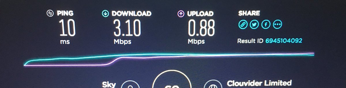 KimCwf's tweet photo. @SkyUK help! My internet is very slow. I’ve been on the phone several times but this is not workable... https://t.co/38AVrPXefN