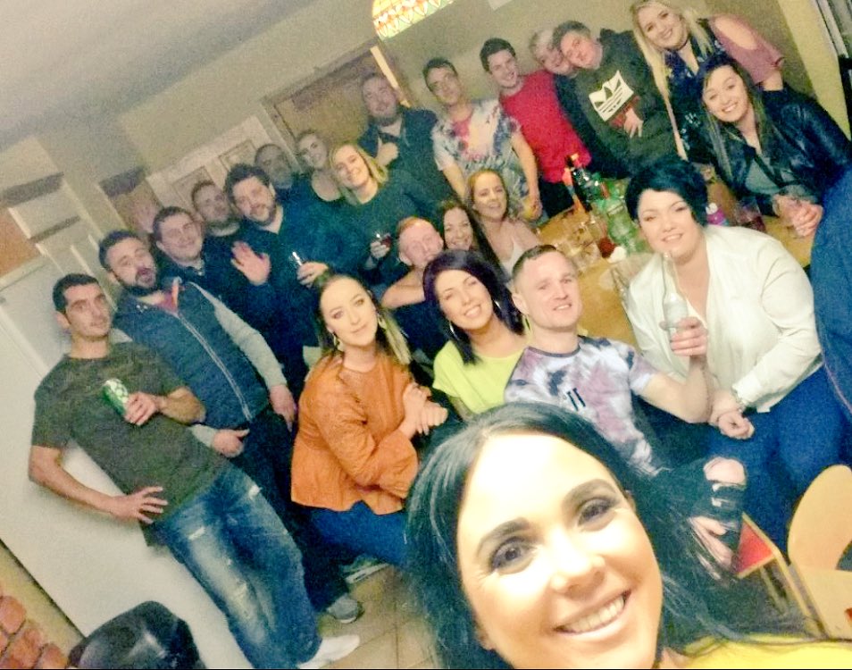 KariOReilly's tweet photo. The 1st kitchen party in the new gaff complete. More arrived after this pic 🍾🥂 #whatAnight #partytime #kitchenparty https://t.co/DOfkirjtHE