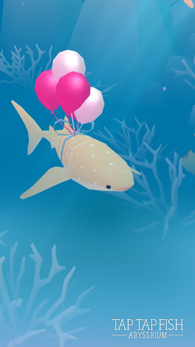 My Balloon Whale Shark:) 
#taptapfish
Download: onelink.to/jhe4sh