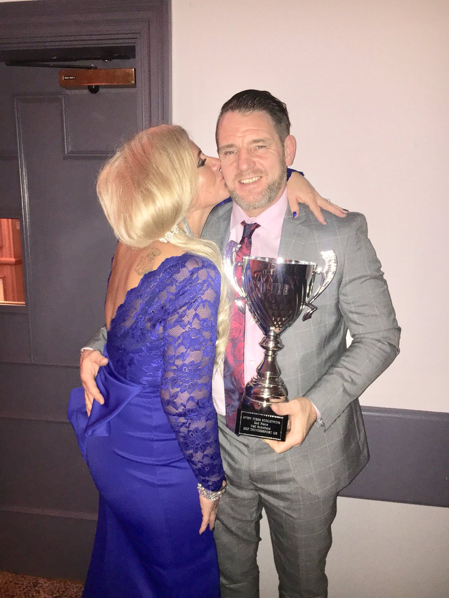 SchofieldRacing's tweet photo. Great night last night at the Thundersport GB awards night picking up my 2nd place trophy in the stocktwins championship 🏆🏁🍾 https://t.co/OCxIjAmDOw