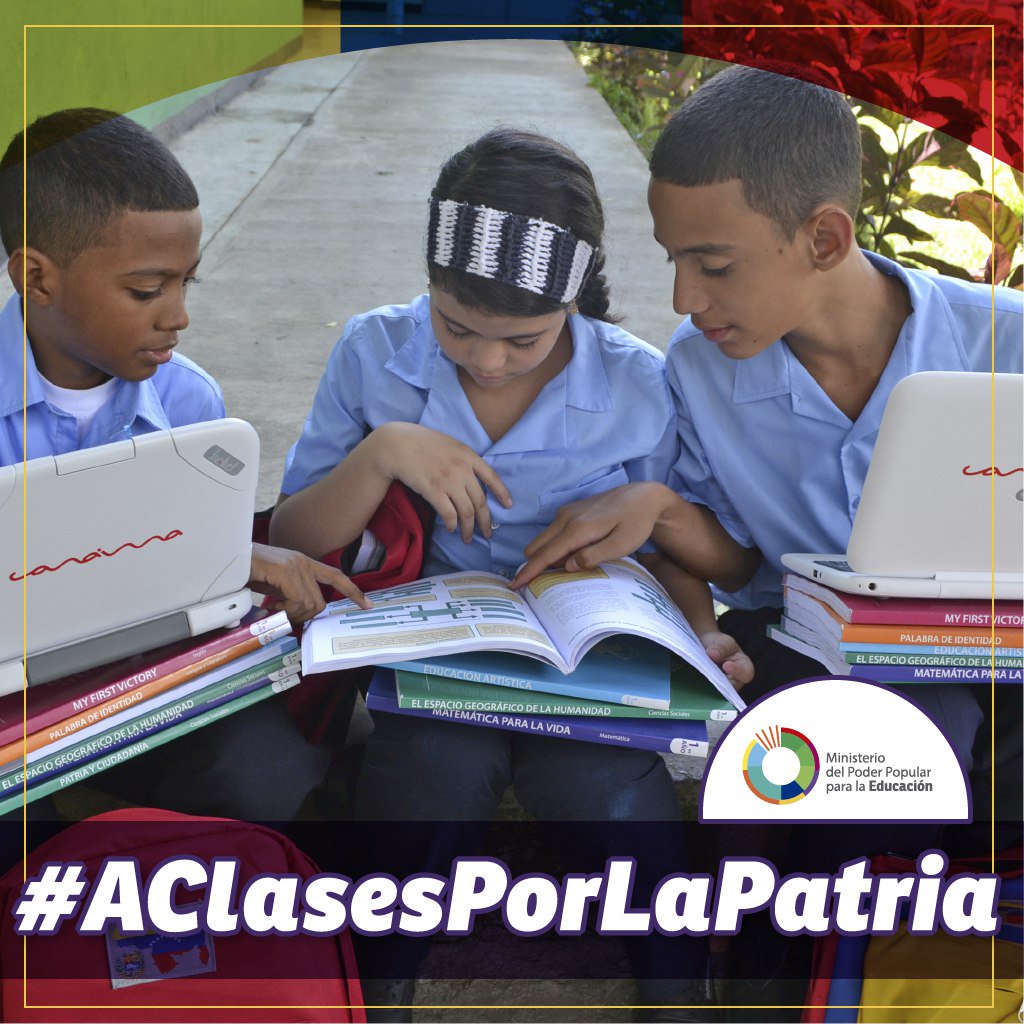 Bolivar_Cdce's tweet photo. #AClasesPorLaPatria todas y todos, a seguir luchando por una educación de calidad @JauaMiranda @NicolasMaduro @MPPEDUCACION https://t.co/2O4ZHQsvSf