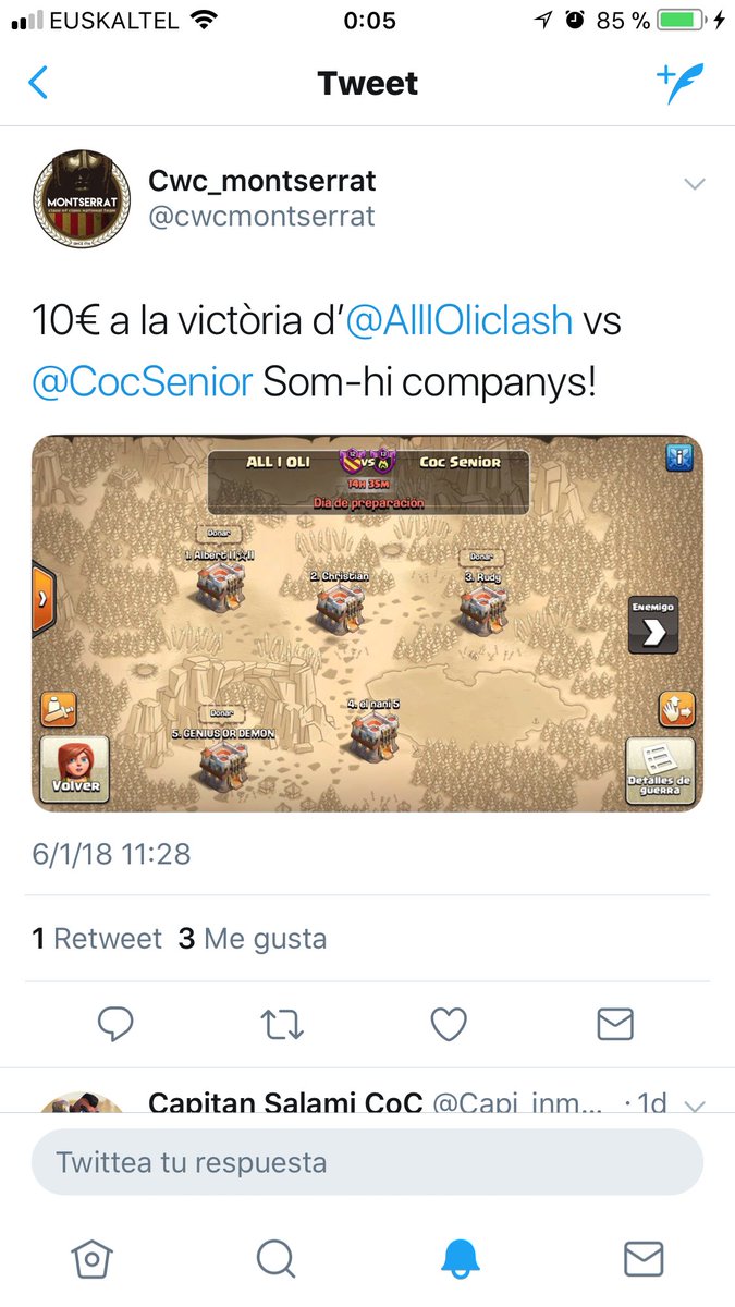 CS ADVICE ⭐️⭐️⭐️ (1) antes de usar la cuenta twitter, aprende a usar la cuenta coc (2) La cuota alta en apuestas no es xa el favorito (3) suelta los 10€ ratilla, q teníais ventaja de 1th11. (4) Monseeeee yuhuuu 😘