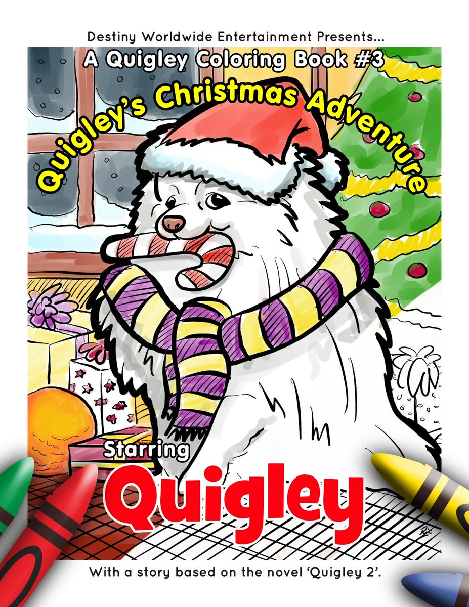 Willyhil's tweet photo. QUIGLEY’S COLORING BOOKS #2 & #3- 26 gloriously detailed scenes from the movies ready to color in. Enjoy Quigley’s stories too. Get Book #3 https://t.co/m6TJXDIBtl Get book #2 here https://t.co/zFaKSZIhmY #parenting #amazon #google #activities #children #INA1 #dogs #movies https://t.co/E9fnhZjZh2