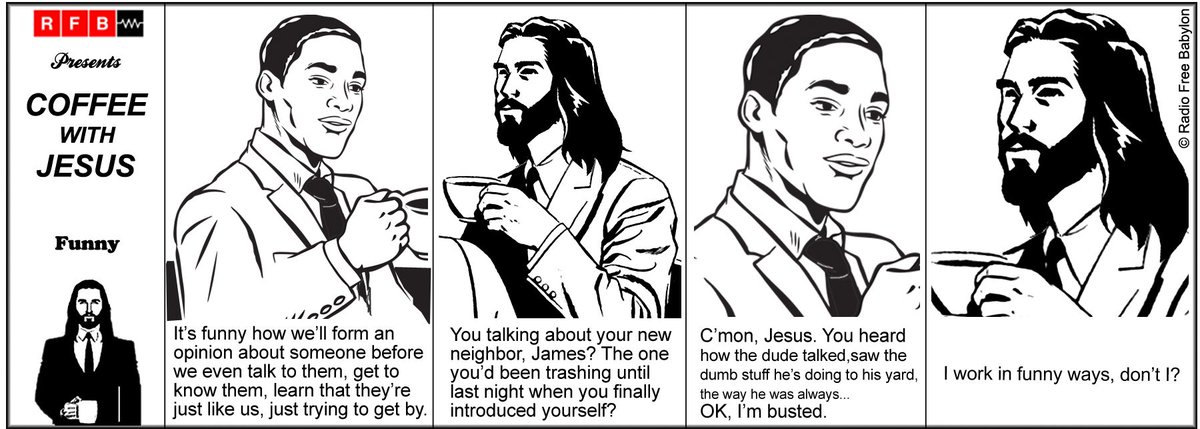 RFBNetwork's tweet photo. "Funny" is tomorrow's Coffee with Jesus: https://t.co/JJXh2Dahmg