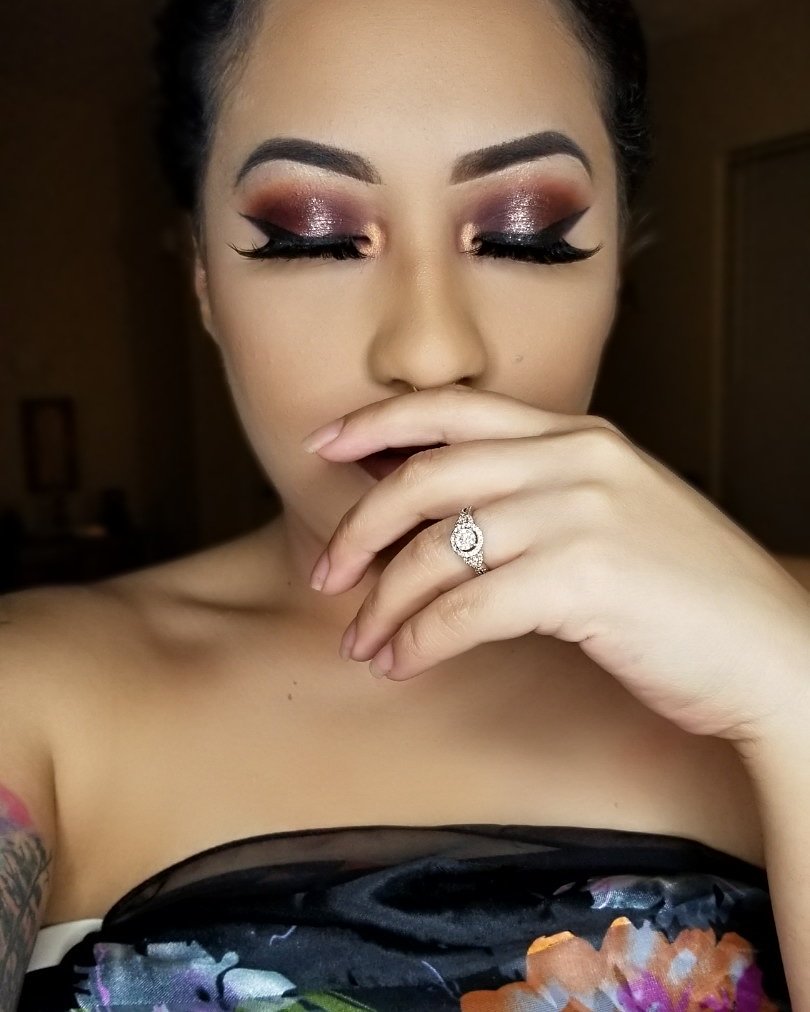 karimua__'s tweet photo. Featured Products📸
@ABHcosmetics dip brow
@tartecosmetics shape tape
@Jaclynhill @MorpheBrushes palette 
@stilacosmetics glitter shadow (rose gold)
@juviasplace for inner corner &amp; brow bone
cosmiclashes KARIGLAM for $$ off
@LOrealParisUSA lacquer liner
@TooFaced better than sex https://t.co/0bhS3bH1DN