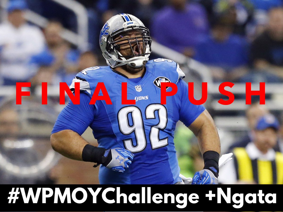311's tweet photo. 311 fan &amp; friend @Haloti_Ngata92 is up for the Walter Payton Man of the Year award! Vote using #WPMOYChallenge Ngata or retweet this tweet to recognize his outstanding community work. Voting ends at midnight. Rock on Haloti, keep doing your thing! https://t.co/jT9lt5wMwu