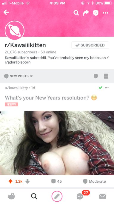 My subreddit hit over 20,000 subs today! I made it about 6 months ago! I&rsquo;m blown away at how quickly<a href="/tag/perkyasfuckkkk"class="tags"><span>#perkyasfuckkkk</span></a>