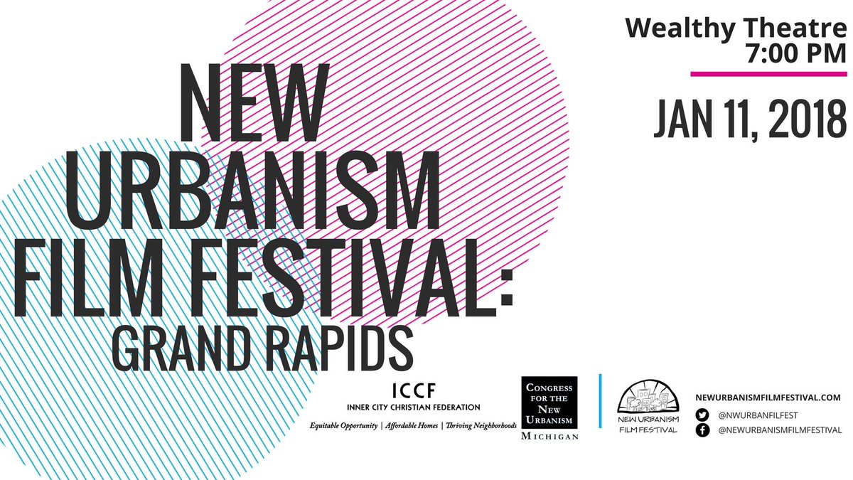 Come out this Thursday at 7 PM for @NwUrbanFilmFest in GR. 9 great short films about housing <a href="/wealthytheatre/">Wealthy Theatre</a> for only $5! More info here: newurbanismfilmfestival.com/2018/01/03/wer…