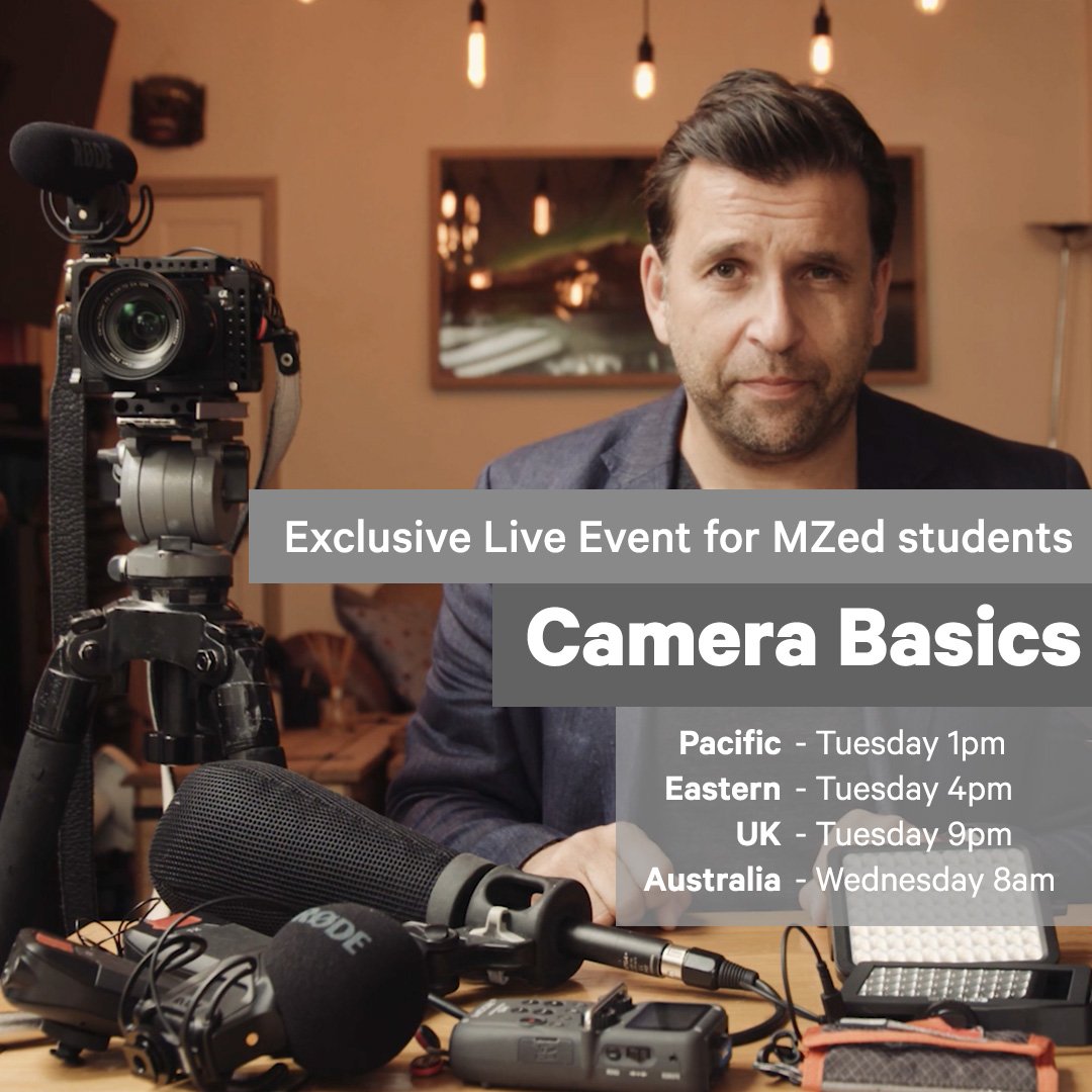 mzedpro's tweet image. Filmmaker and educator @PhilipBloom will be hosting an exclusive live event for students of his Cinematic Masterclass this week, stepping through the first full module and answering questions. All students of the course will be emailed a link 30 minutes before the stream begins.