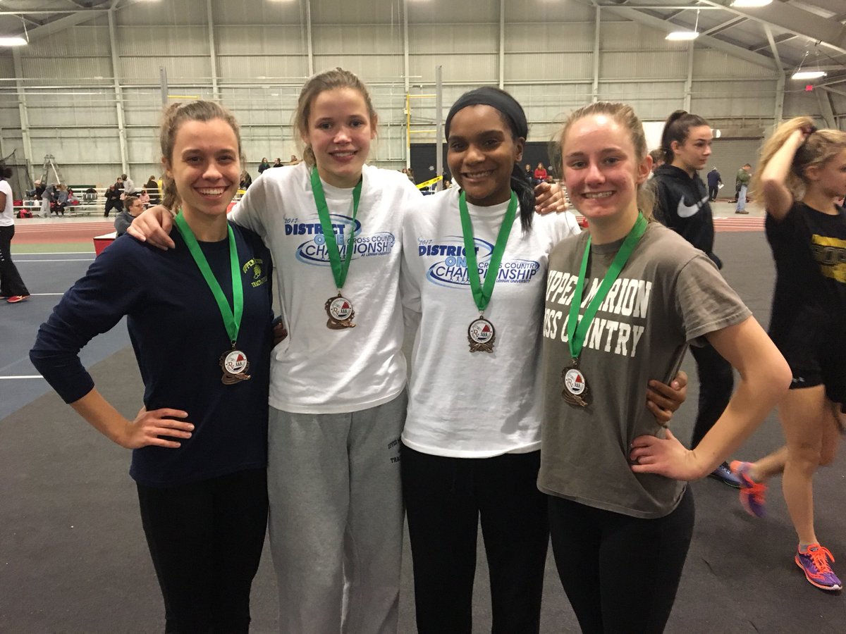 Indoor Track Girls Distance Medley Relay-Emily Adams, Veronica Sanchez, Alexis Anderson &amp; Amber Strouse w/4th place 13:28.95, way to go!