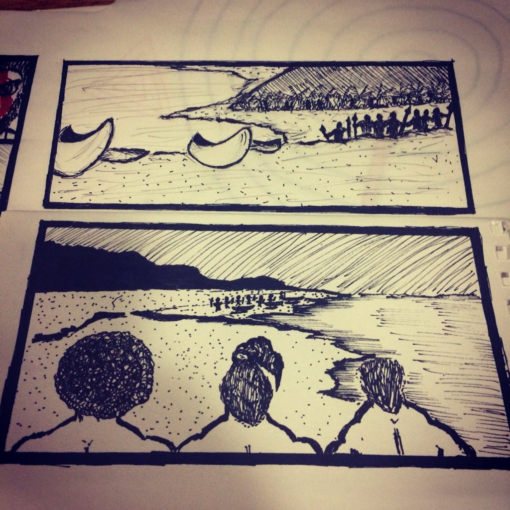 PolycomicsU's tweet photo. I enjoyed the holidays with my lil fam but now itβs #backtothegrind #comics #comiccon #newcomicbookday #comicart #manga #mangastyle #polynesian #polycomicsuniverse #polycomics #samoan #tonga #polynesianstory #mythsandlegends #polynesianwarriors #comicbooks https://t.co/sK1X5gVmS2