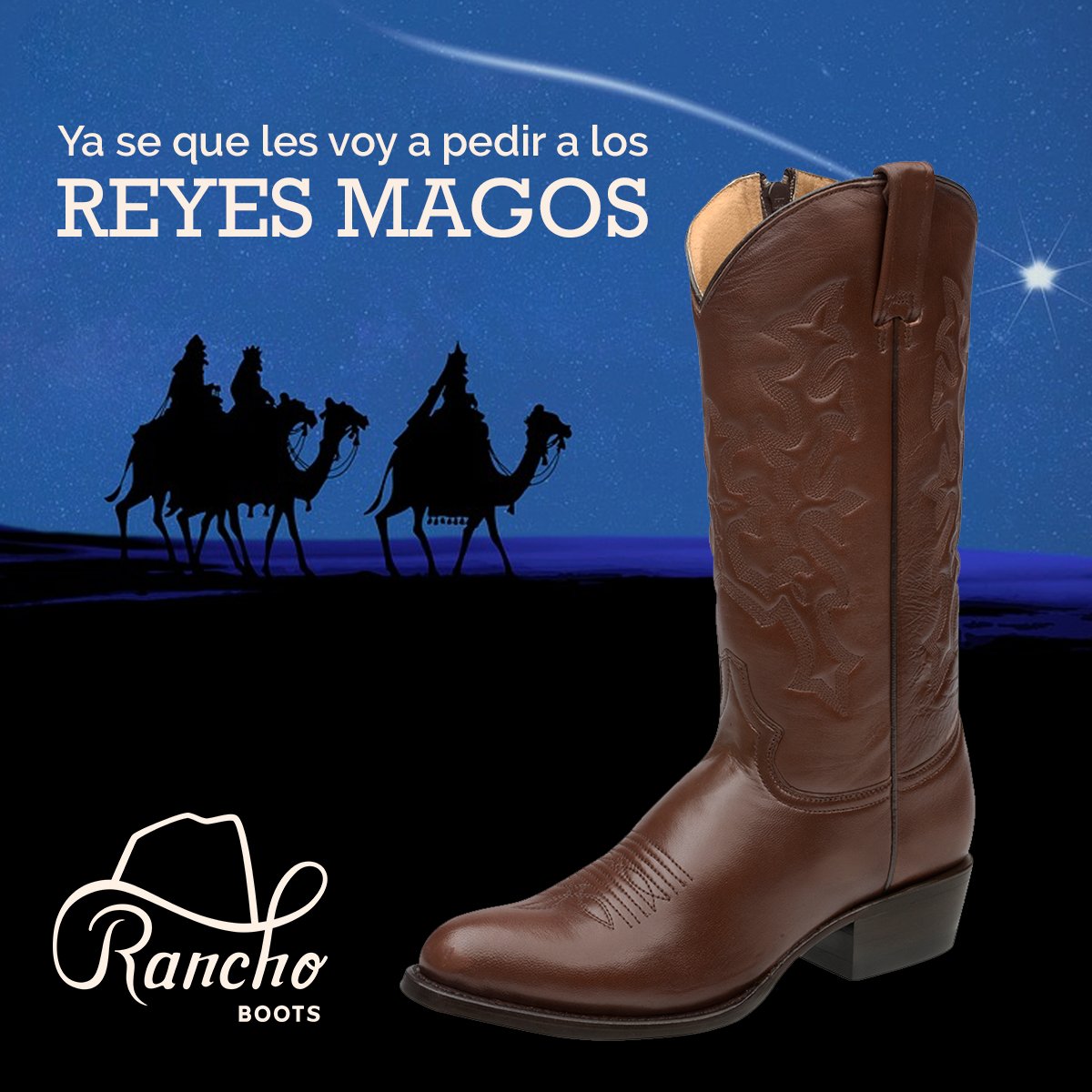 BootsRancho's tweet photo. ¡No pido mirra, no pido oro, lo único que pido son mis Rancho Boots! #ReyesMagos 🎁👢 https://t.co/i0HhgPYhFw