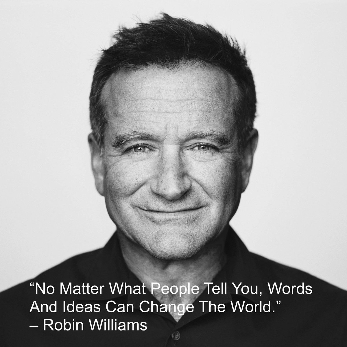 purposeful_idea's tweet image. Robin Williams on Ideas:
&quot;No Matter What People Tell You, Words And Ideas Can Change The World.&quot;
Thinking of Robin and all the laughter and thought provoking ideas he shared.
#IdeasCanChangeTheWorld @purposeful_idea  purposefullyinspired.com