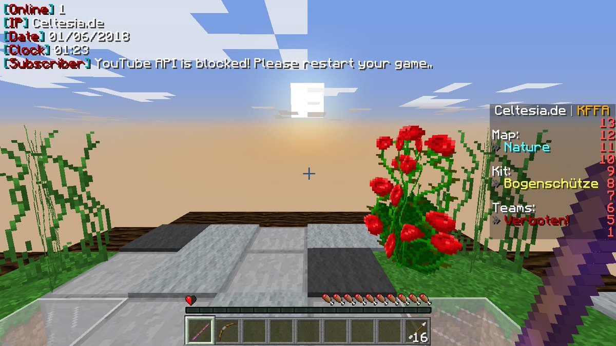 CeltesiaNetwork's tweet photo. Neues #Update auf KnockBackFFA (ScoreBoard)
In circa 2 Wochen wird es ein komplettes und cooles #Update geben, lasst euch mal überraschen!
Ihr könnt es euch ja mal persönlich anschauen, IP: Celtesia.de
PS: Wir suchen derzeit noch #Supporter bewerben per Forum: Celtesia.de https://t.co/h3M7hPP1o4