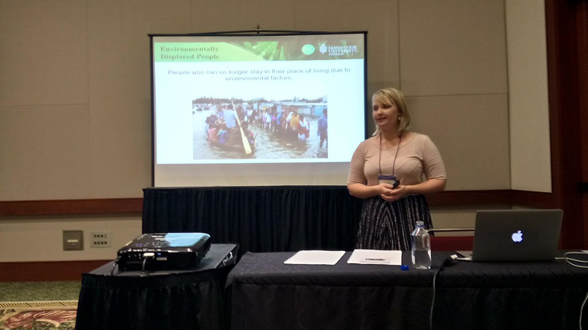 Just presented on environmental displacement and what we can expect in #Australia at the #IAFOR2018 #Hawaii conference. <a href="/HABITTResearch/">HABITT</a>