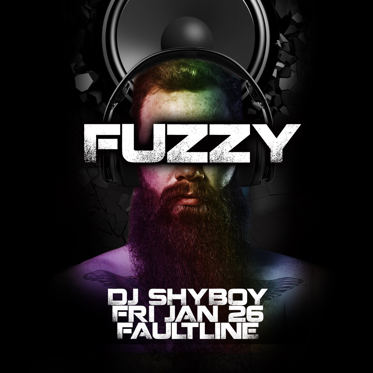 ShyBoy's tweet photo. FRI JAN 26: #Fuzzy @FaultlineBar w DJ @ShyBoy. Beats. Beards. Bass. Hosted by ShyBoy, Matt Tonsick, @JustMark4U, and @nubar. Club photography by @talkaboutmoi. Men's grooming pop-up shop by #BeardedTop. https://t.co/39U3HtxMvW