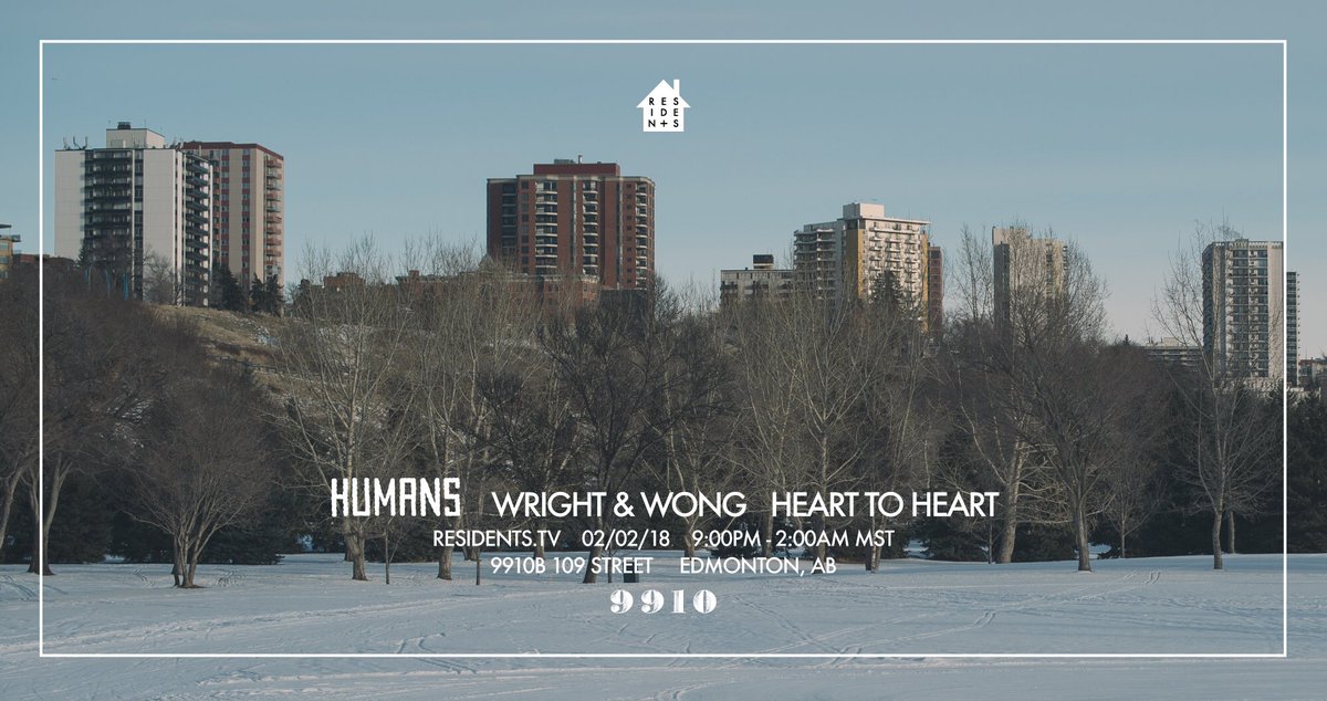 ResidentsTV's tweet image. Yes, this is happening... ✨✨✨
We are very proud to announce our next episode with HUMANS, WRIGHT &amp;amp; WONG, and HEART to HEART!! HUMANS brings The Feels Tour to the Residents stage at 9910 in celebration of their latest EP, "The Feels". Tickets available next week!
#residentstv