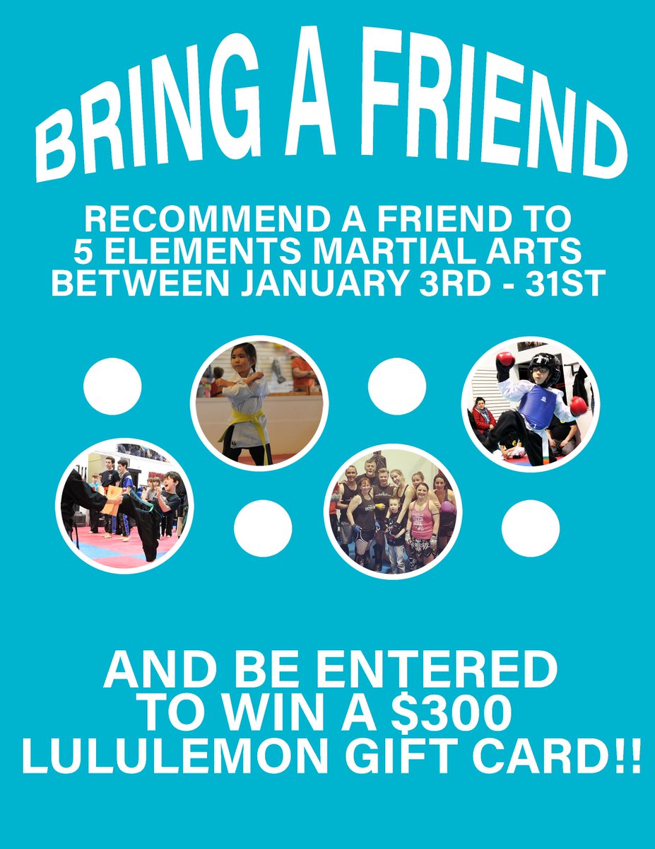 5ElementsMA's tweet image. Already a member? Recommend a friend during the month of January and you could win! More info at 5elementscalgary.com