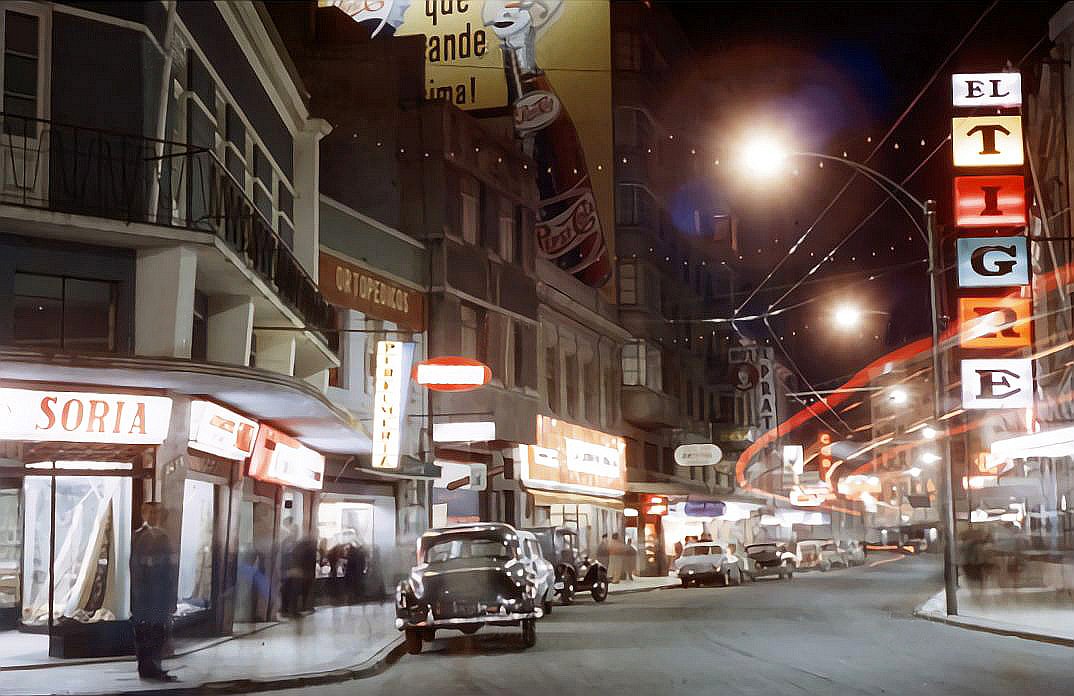 Calle Condell de Valparaiso, año 1964.
#Chile