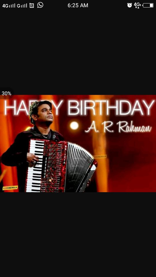 HAPPY BIRTHDAY To YOU WISHES A.R.RAHMAN SIR CONGRATS MAGIZHCHI 