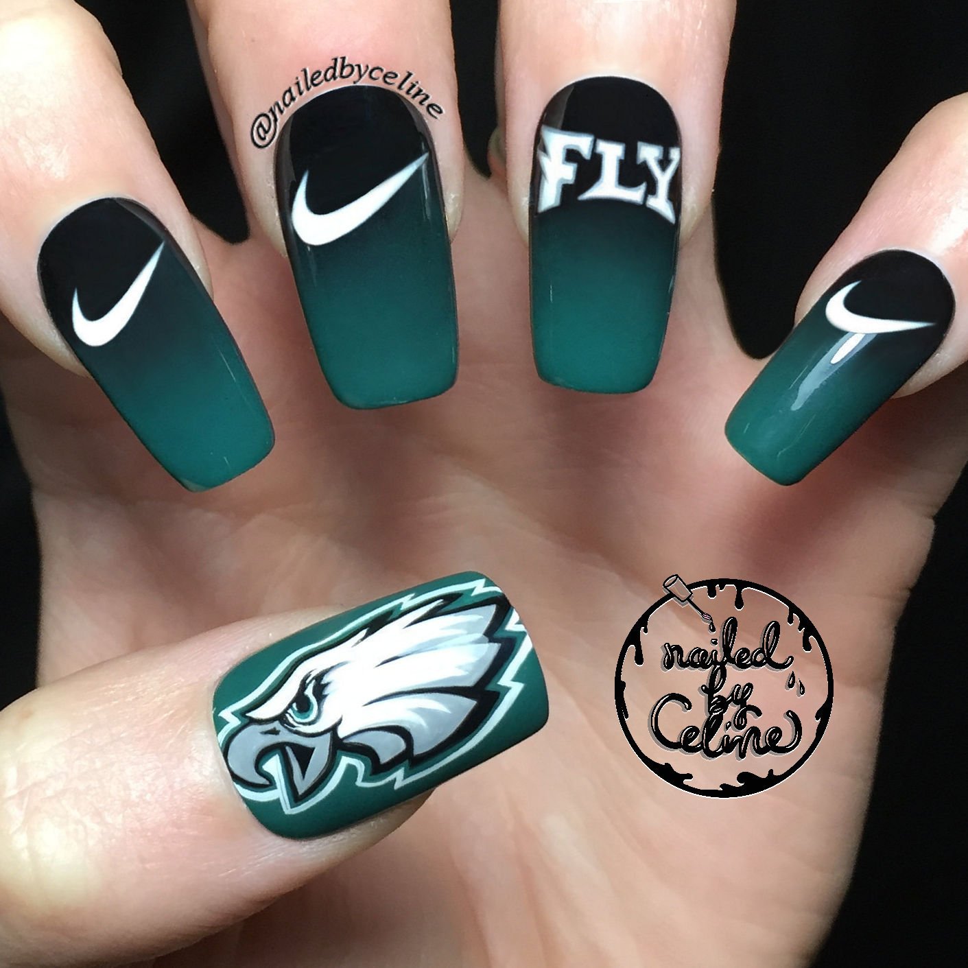 Nailedbyceline on X: Fly Eagles Fly! #nailedbyceline X @eagles   / X