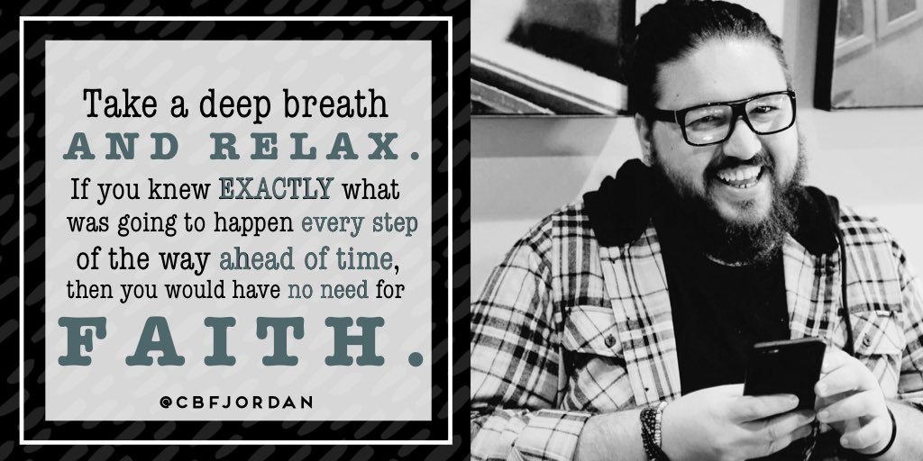 cbfjordan's tweet image. If you could see the end from the beginning, you would have no need for  #FAITH - and without FAITH it’s impossible to please God (Heb. 11:6). 

Read full post here: instagram.com/p/BdlQJ33AsMY/