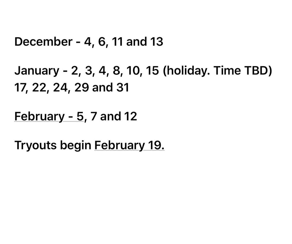 DomSoftball's tweet image. The remaining dates for our preseason workouts. Anyone is welcome, bring a friend! All begin @ 8pm