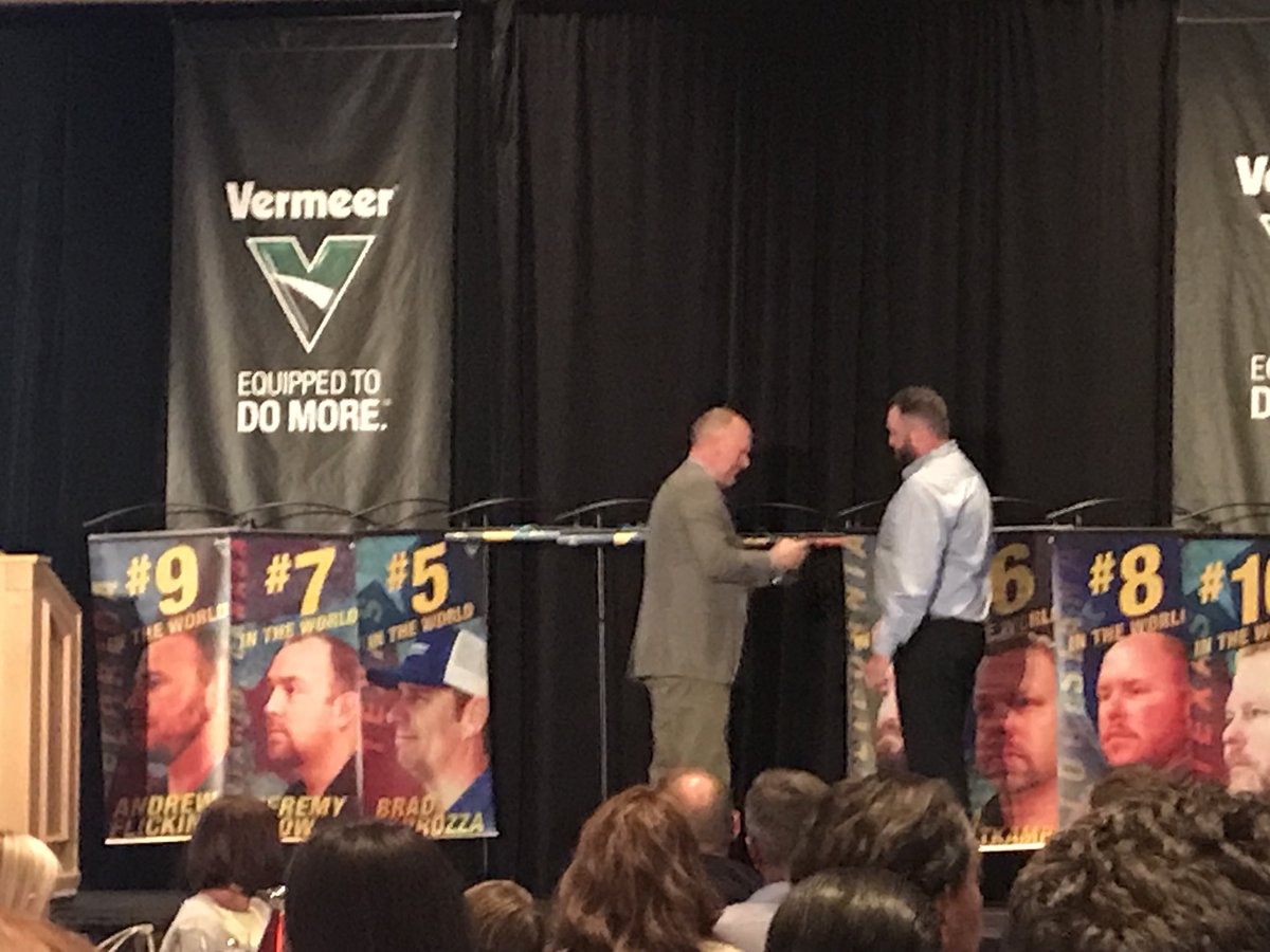 RDOKenH's tweet photo. Pat Arnold # 1 in the World. Dave Steege #4! Two great men that represent RDO Equipment every day! #rdoequipment #vermeer #winners https://t.co/5VU9BJb8uB