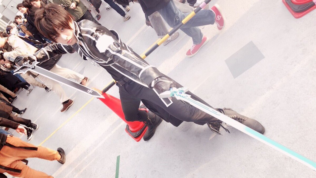 apici_c's tweet photo. 冬コミ3日目 ソードアートオンライン キリト
久しぶりにキリトやってみました！

#C93コスプレ
#SAO
#キリト https://t.co/0jFSfYMQLH