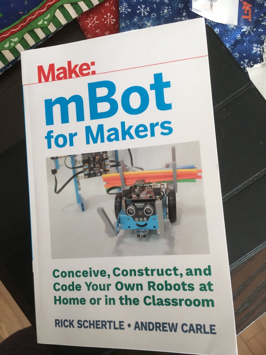 So <a href="/tieandjeans/">Andrew Carle</a> has his Make Publications book out! We all are super proud and little Dophins love the mBot projects