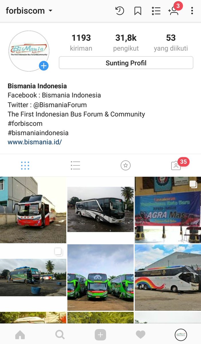 Jangan lupa di follow official intagram kita <a href="/forbiscom/">Rizal Zalvo</a> 🚌