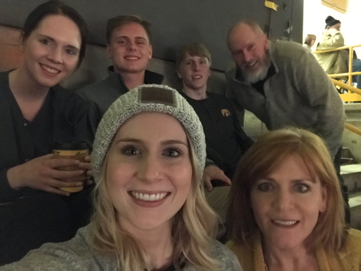 Fun times in Iowa City watching the Hawks with family