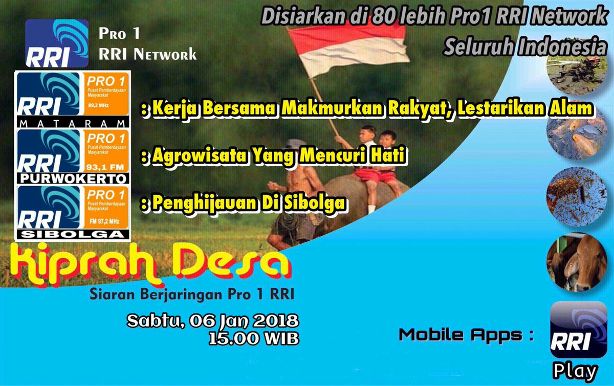 Pro1BandaAceh's tweet photo. hey hey.. jangan lupa jm 15.30 nanti #kiprahdesa #Pro1Network https://t.co/q3EgvsZaOr