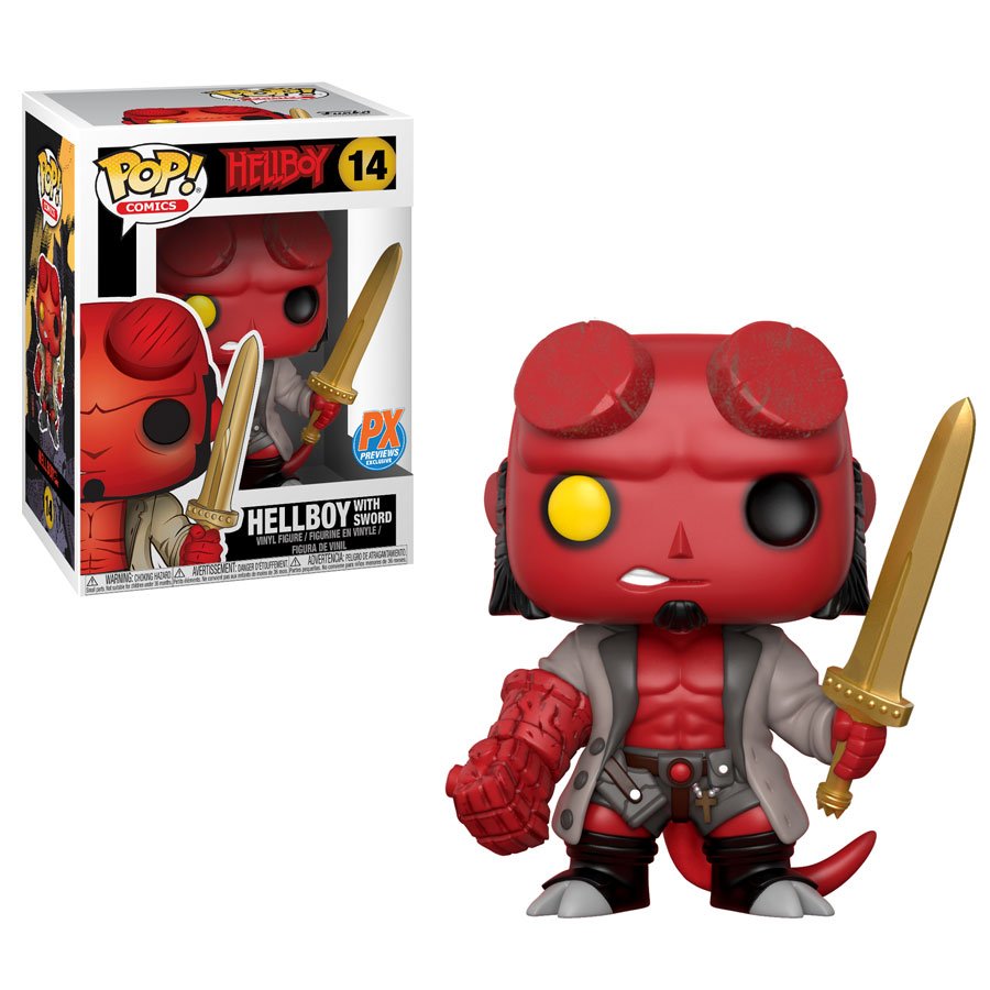 OriginalFunko's tweet image. RT &amp;amp; follow @OriginalFunko for the chance to win a Previews exclusive Hellboy with Sword Pop!