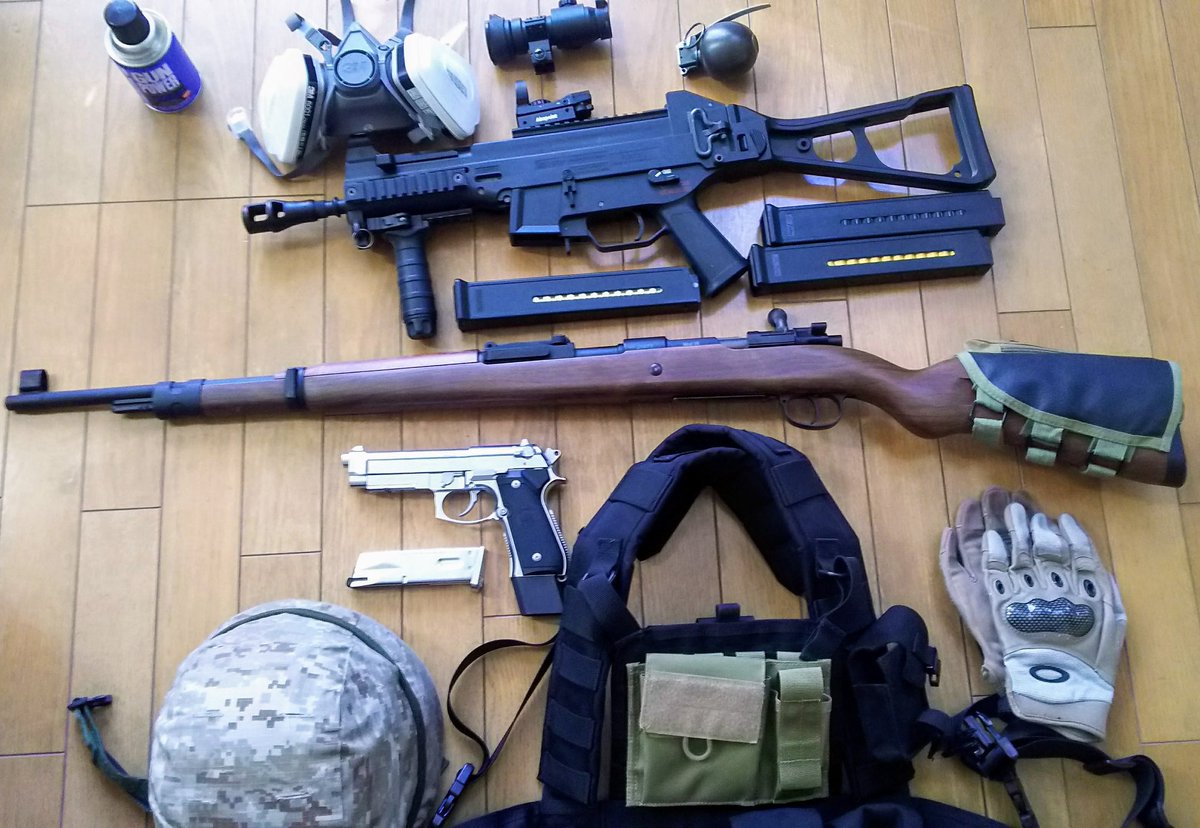 Flet06 雀魂4コマ 明日のサバゲの装備はpubgスターター装備な感じで