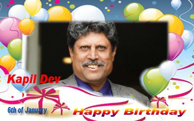 \"Kapil Dev\" Happy Birthday Kapil, you are real Indian Tiger...  