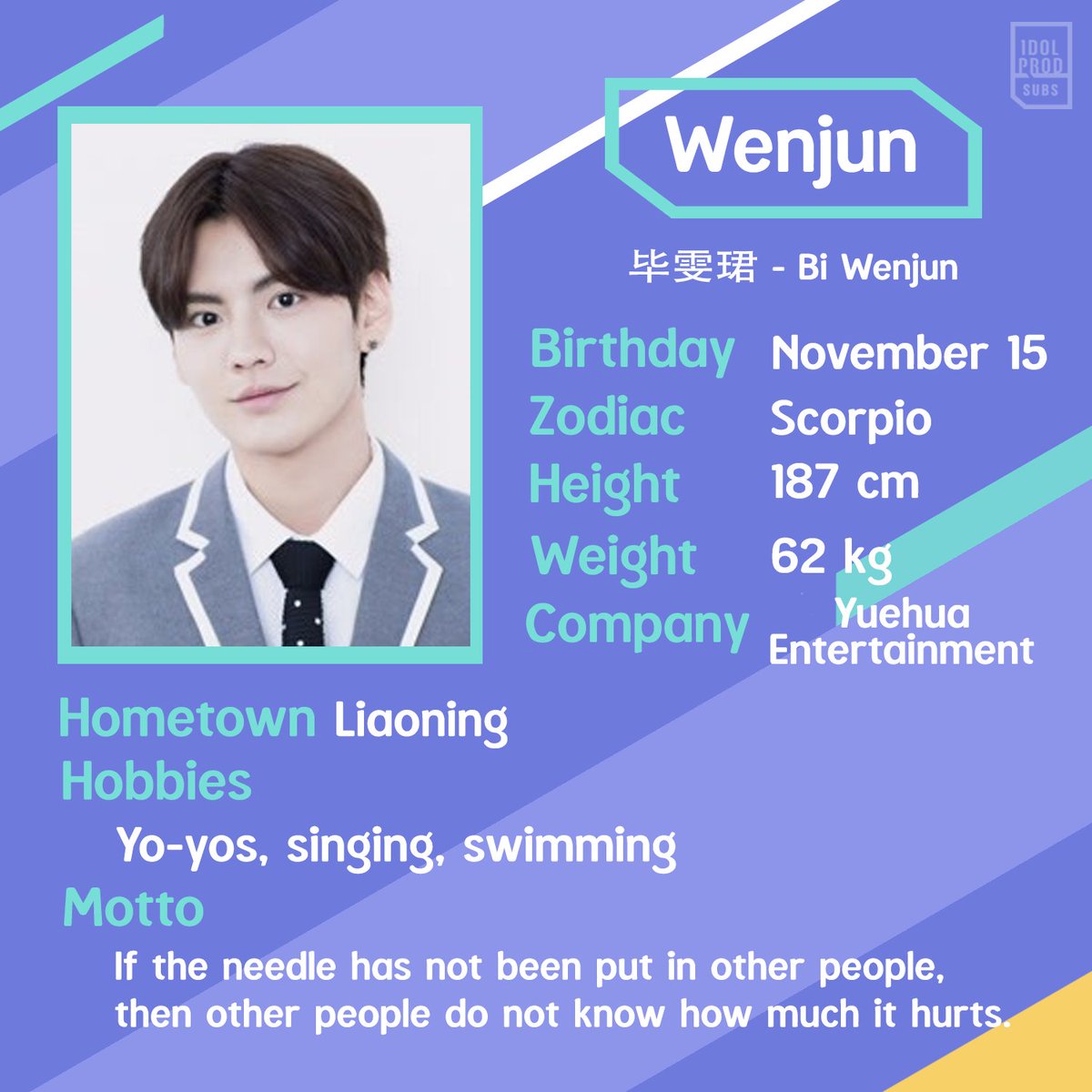 IdolProdSubs's tweet photo. Bi Wenjun (毕雯珺)
Links to trainee profile:
(PC) https://t.co/d1H5IwDsfU
(Mobile) https://t.co/vybERXfhln https://t.co/soRLBAIqRe