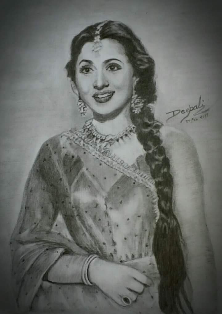 Pencil n Paper  Pencil sketch of Madhubala  Facebook