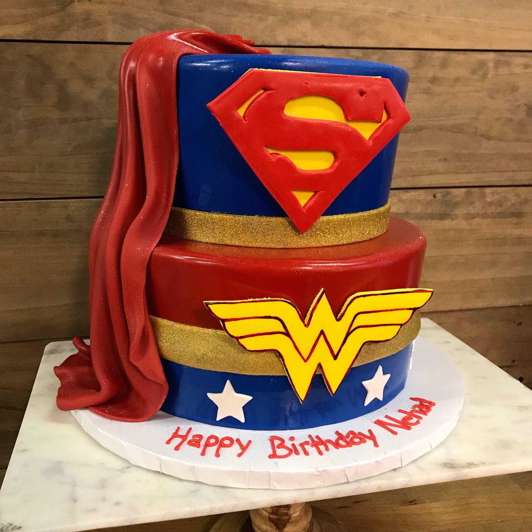 Superhero Boys Round Edible Cake Topper – Deezee Designs