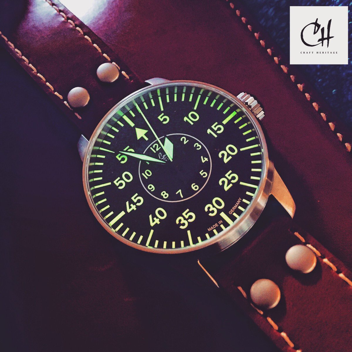craft_heritage's tweet photo. #laco1925 #aachen #fliegeruhr #madeingermany #oldschool #style made by #laco #craftheritage #design #heritagestyle #greatwatch #klassiker #watch #wristwatch #armbanduhr Picture: @MacJosetty https://t.co/CpBZMhaqZT