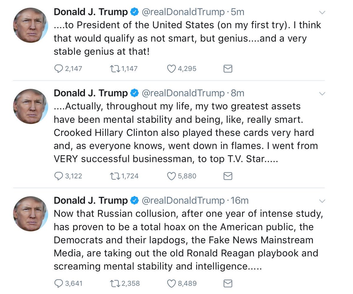 dandrezner's tweet image. Because nothing shows stability, smarts, and success like badly-written rage-tweets at the 7 AM hour on the weekend.