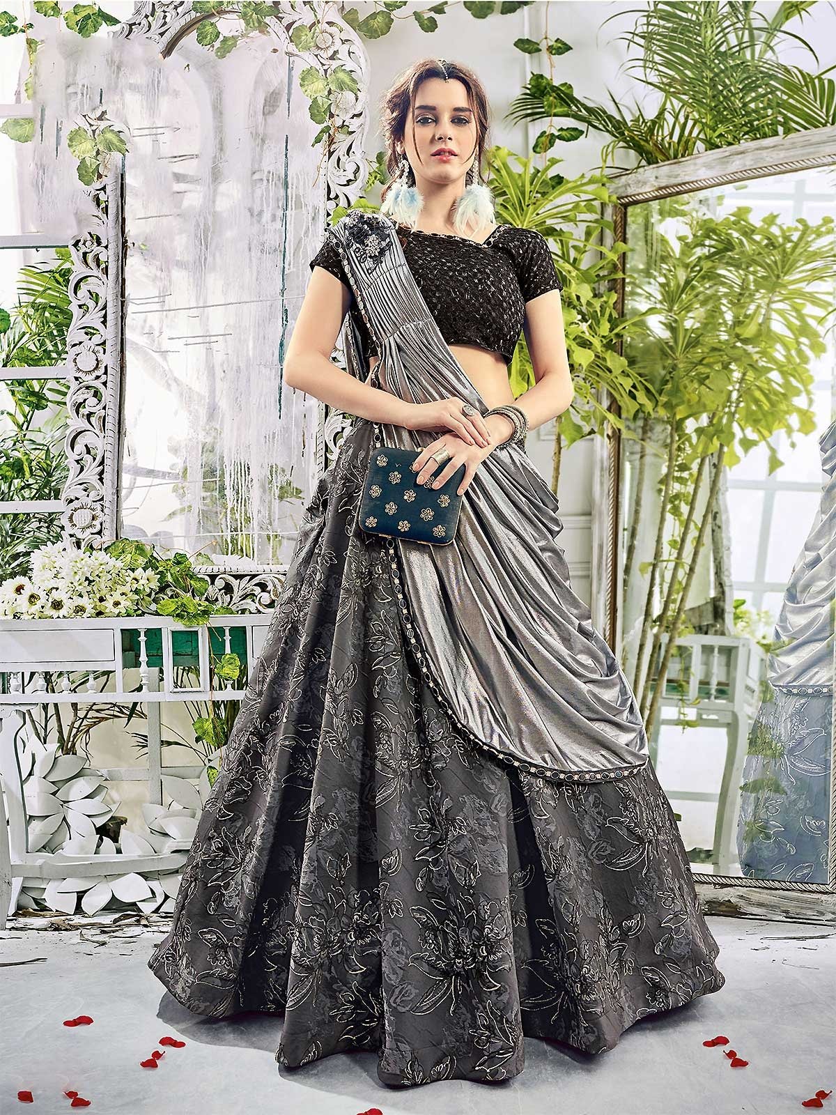 Latest indo western lehenga hotsell designs 2018