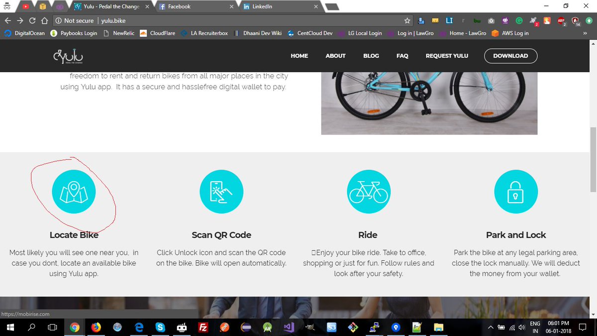 ujwalchowdary's tweet photo. @amitgupta007 @YuluBike @rk_misra @hemant_hg @NaveenDachuri @amitgupta007 @YuluBike Small bug on your website when I click on locate/scan/ride/park it takes me to https://t.co/QbG9q6Z6Rw https://t.co/5O4eSGumGd